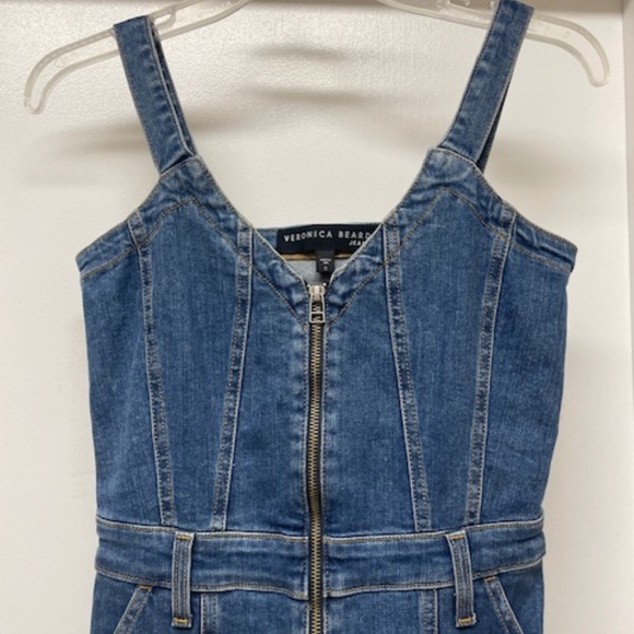 Veronica Beard Fayre Denim Jean Jumpsuit EUC - Picture 5 of 14